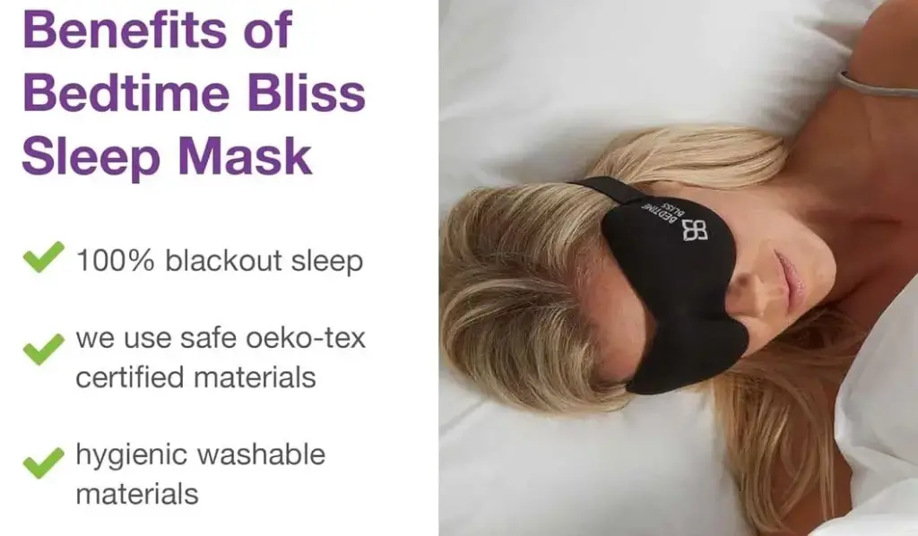 Bedtime Bliss Eye Mask In Black