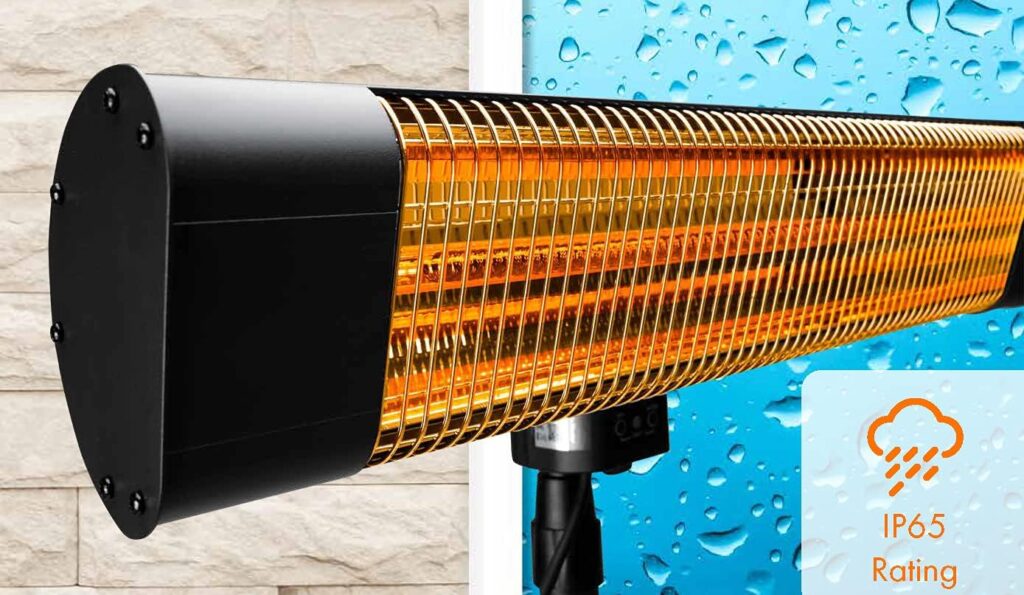 Devola Electric Patio Heater Close Up