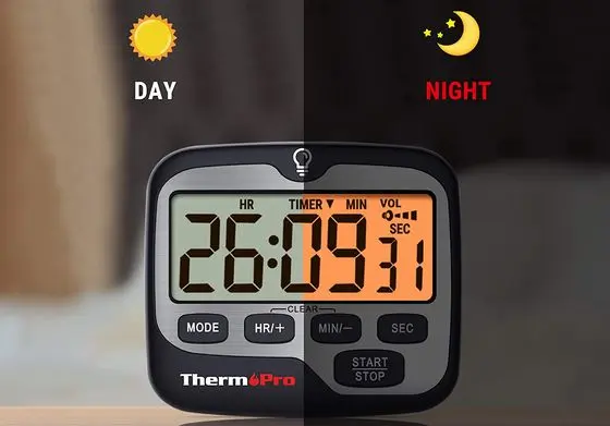 Digital Cooking Timer With Large LCD