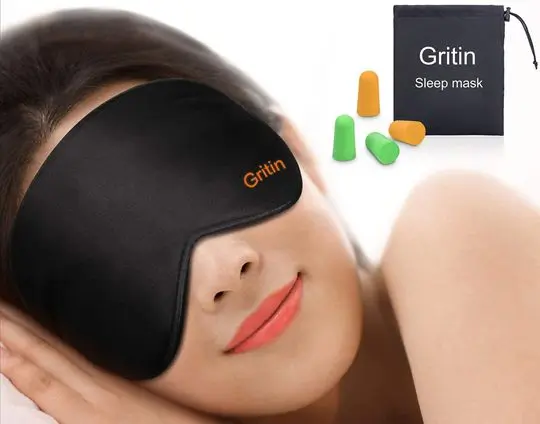 Gritin Blackout Sleep Mask Worn By Girl