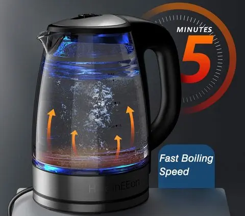 Black Hadineeon Fast Electric Kettle