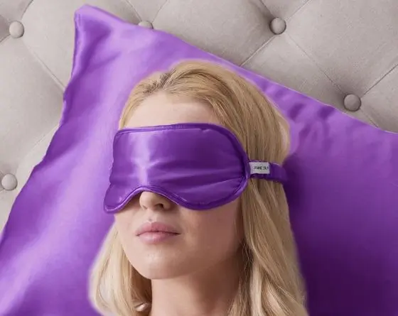 Jasmine Luxury Eye Mask In Blue