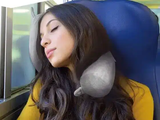 Woman With Lucea Neck Rest Pillow