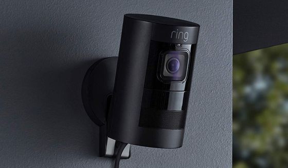 Security Camera In All Black On Wall