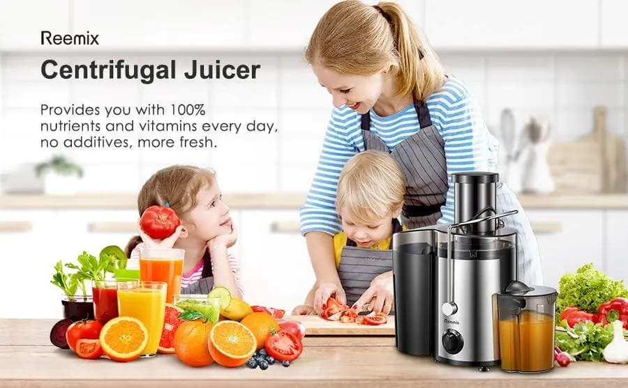 Black Reemix Centrifugal Juicer Machine