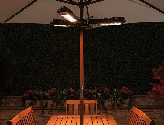 Shallen Black Electric Parasol Heater