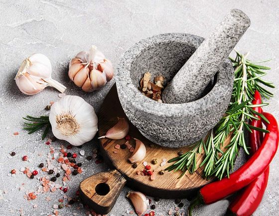 Stone Mortar And Pestle Set