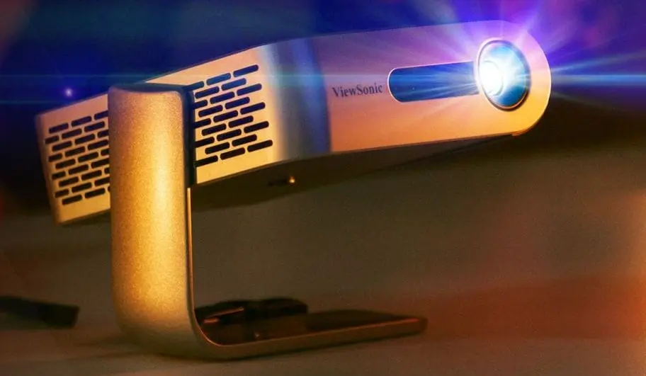 Viewsonic M1 Mini LED Projector On Table