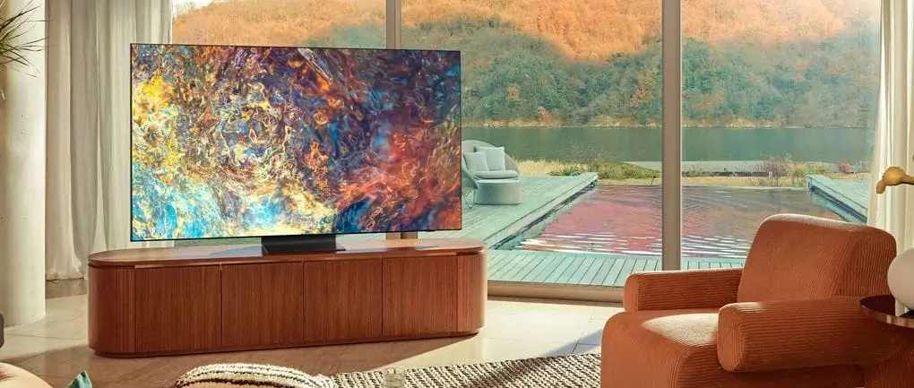 QLED TV With Lake View