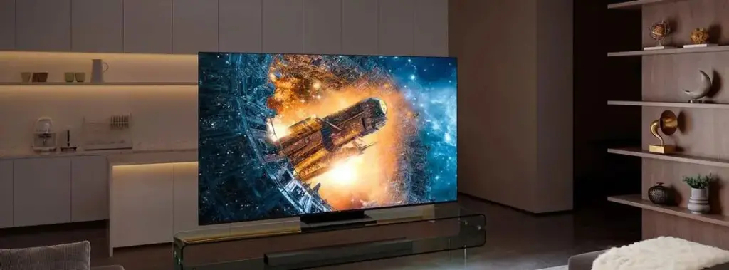 Rocket On LED TV Screen