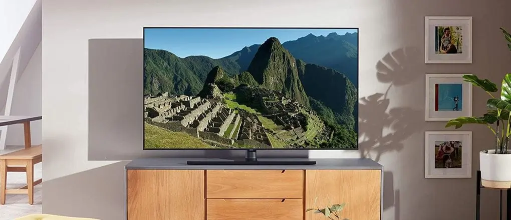 TV With Peru Mountain Background