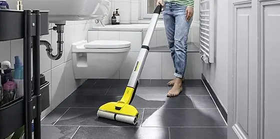 Karcher Steam Cleaner Mop In Bathroom