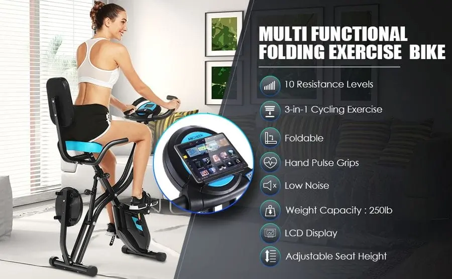 Ancheer Exercise Folding Bike