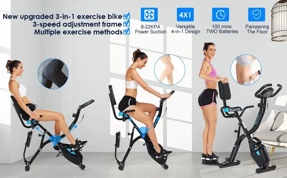 Girl On Ancheer Exercise Bike