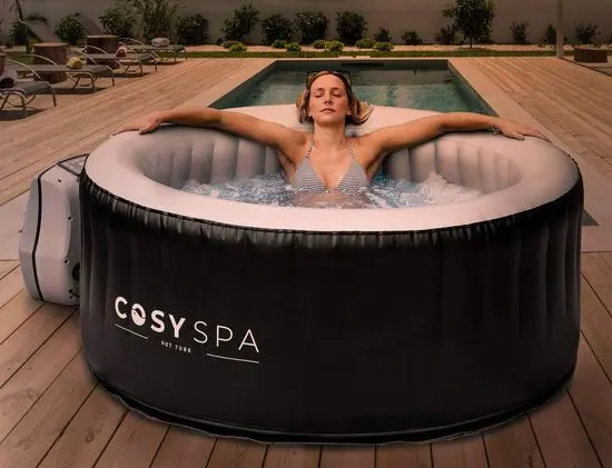 CosySpa Inflatable Hot Tub In Black