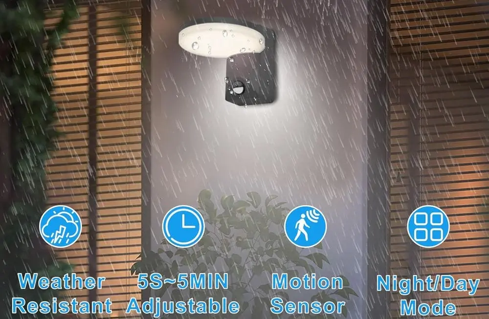 LED Flornia Outside Light With Motion Sensor