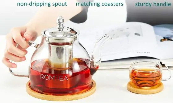 GOO Glass Teapot Kettle With Mug