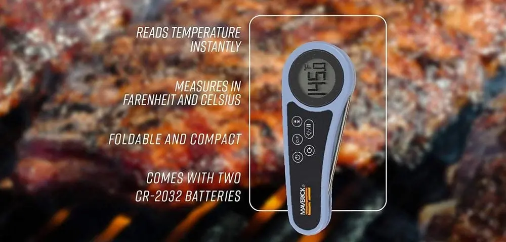 Maverick LCD Temperature Food Probe With Battery