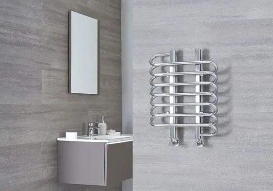 Milano Towel Rail Radiator On Wall