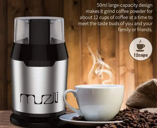 Muzili Small Electric Coffee Grinder