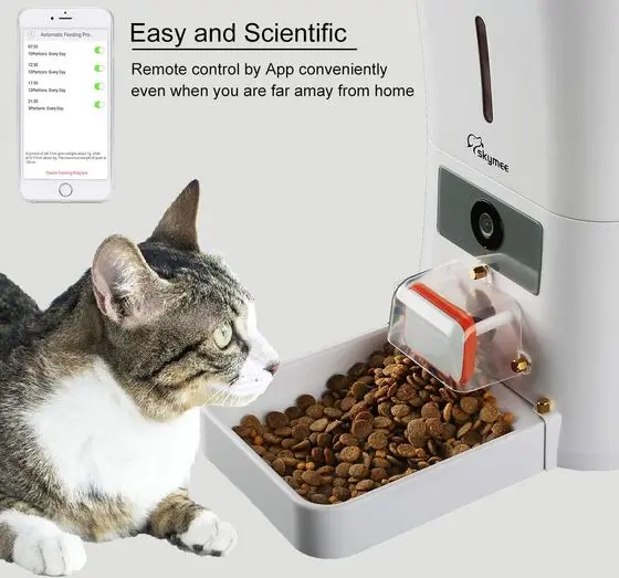 SkyMee Smart WiFi Cat Feeder Dry Food