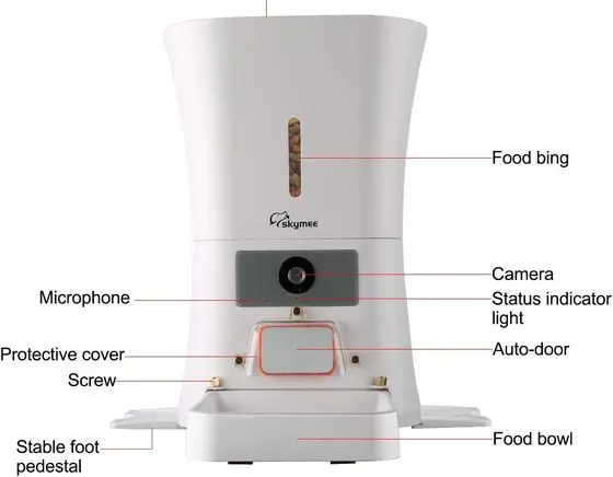 SkyMee Smart WiFi Cat Feeder Features