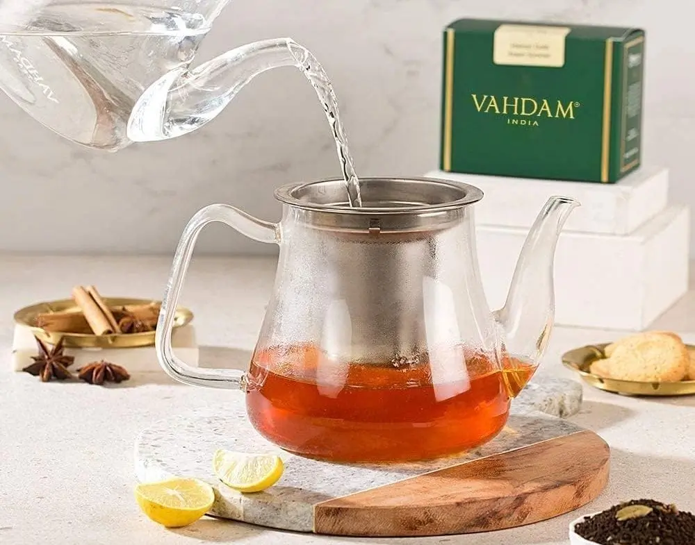 Vahdam Radiance Tea Pot With Lemon