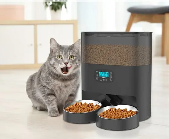 WellToBe Dispenser Cat Feeder Happy Pet