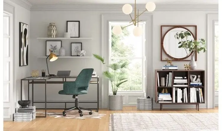 Bright New Home Office In White