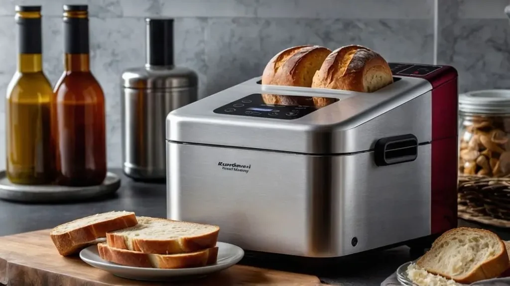 Steel Bread Baking Machine In Kitchen