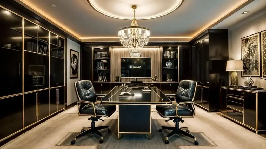 A Rather Opulent Home Office