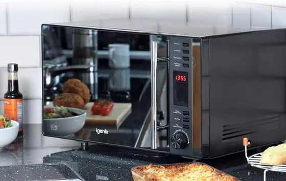 Igenix Combi Black Microwave In Kitchen