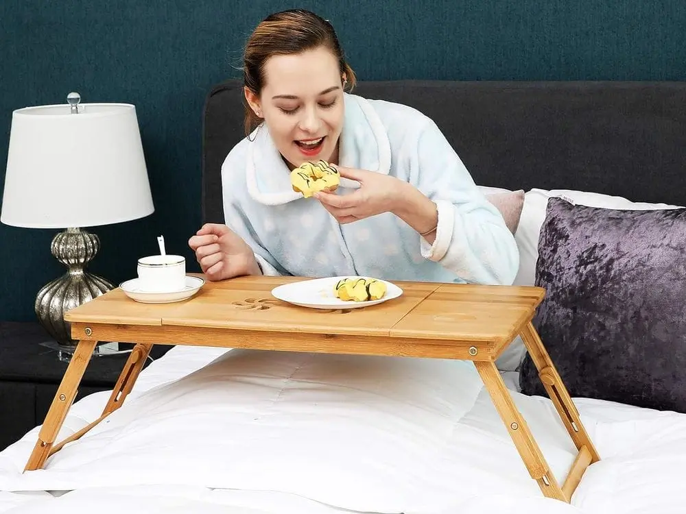 Songmics Bed Laptop Table Stand In Wood