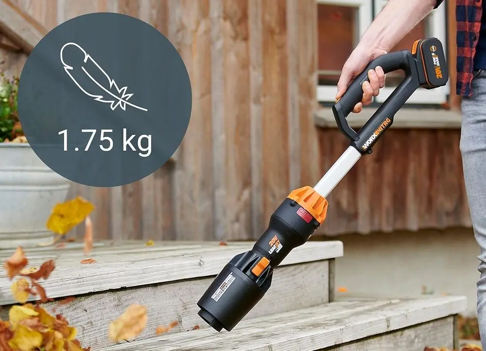 WORX Electric Leaf Blower On Steps