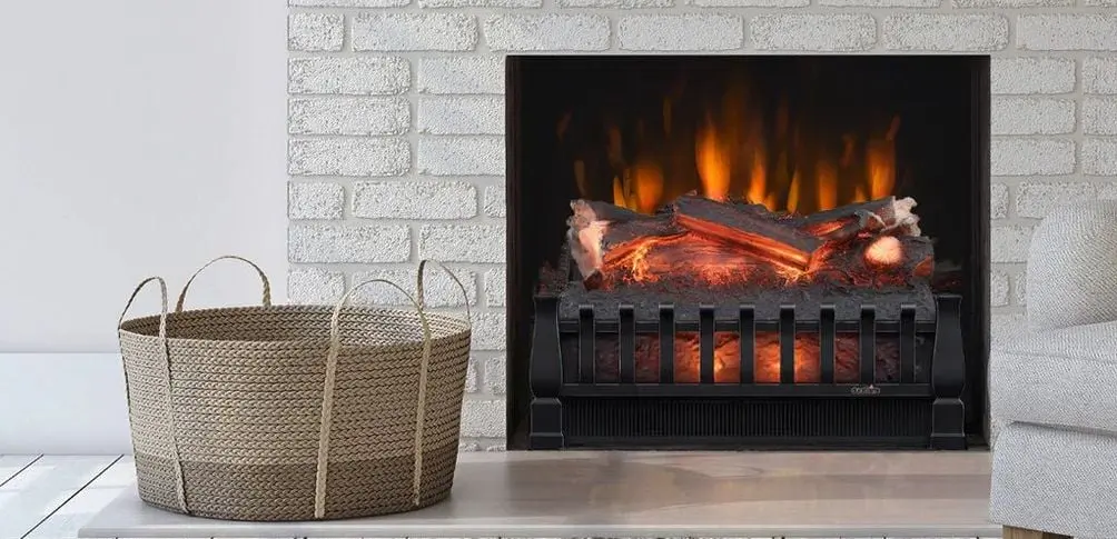 Electric Log Burner Fireplace Flame Grate