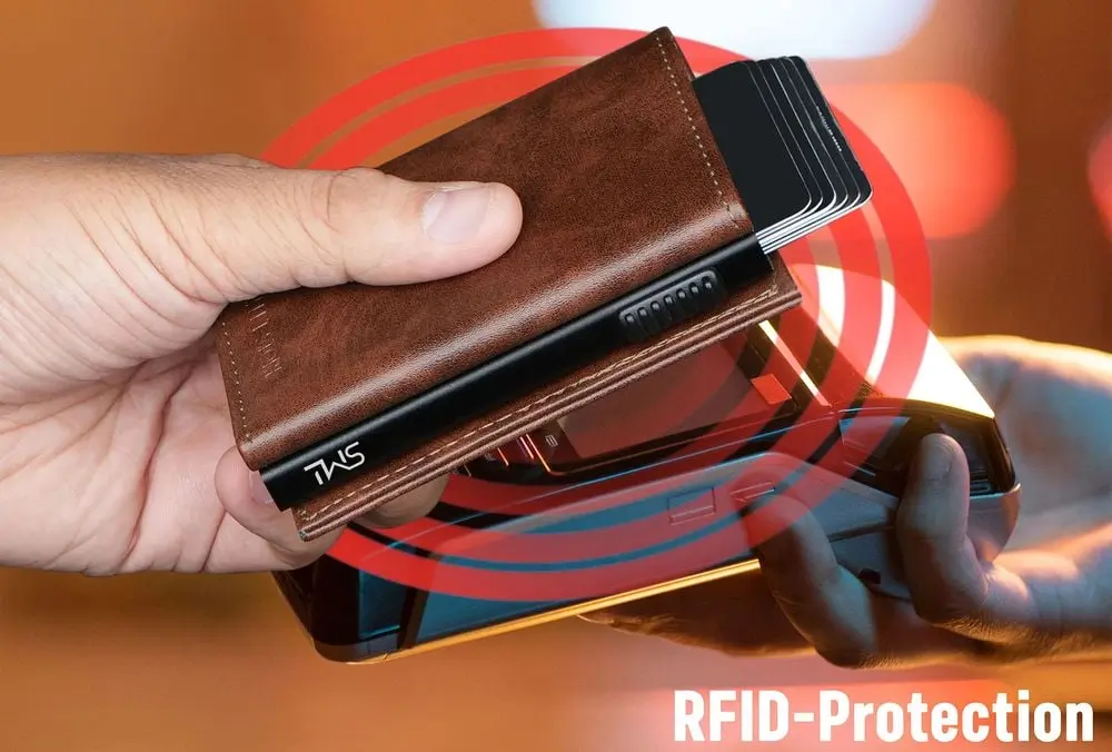 Carbon Fibre Wallet RFID On Scanner Device