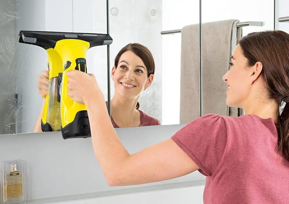 KARCHER Window Washing Vac At Work On Mirror