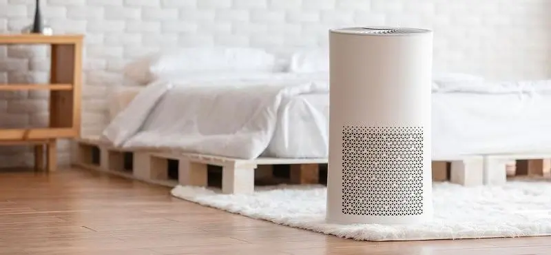 Home Bedroom Air Purifier On Rug