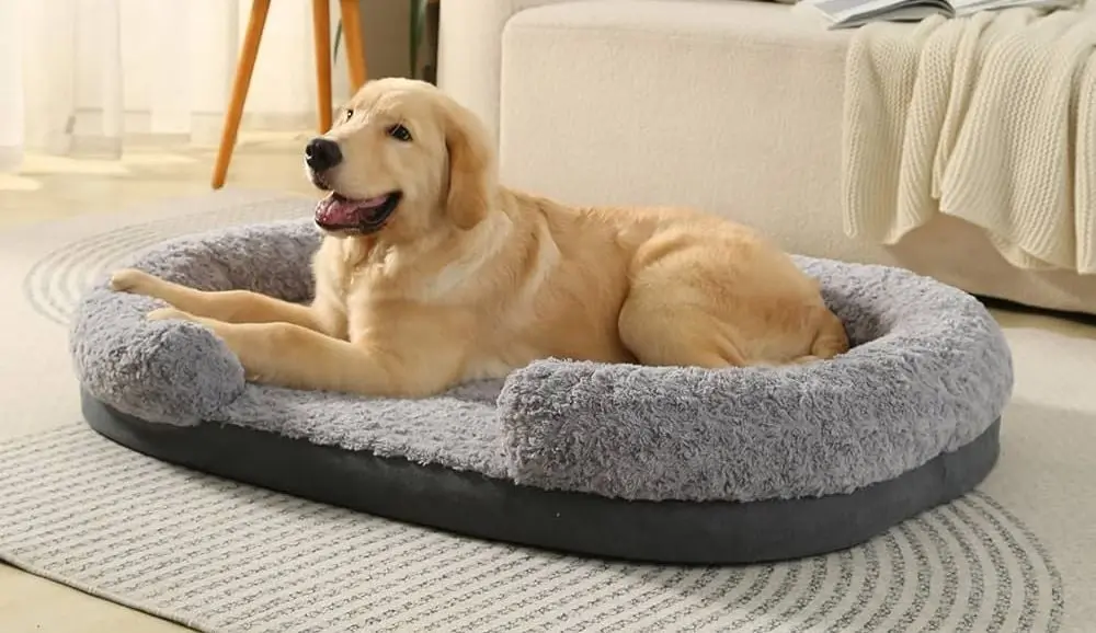 Fluffy Dog Bed With Lab