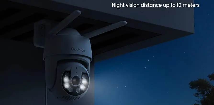 Black Zoom CCTV Camera Codnida