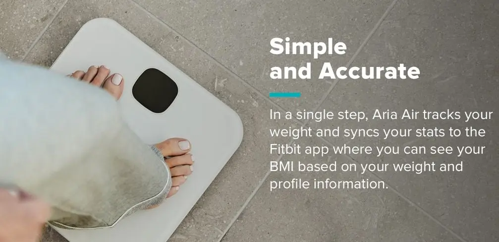 Fitbit Aria Air Smart Scale LCD In Black