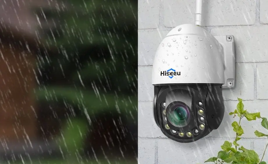 HISEEU Night Vision Camera In Rain