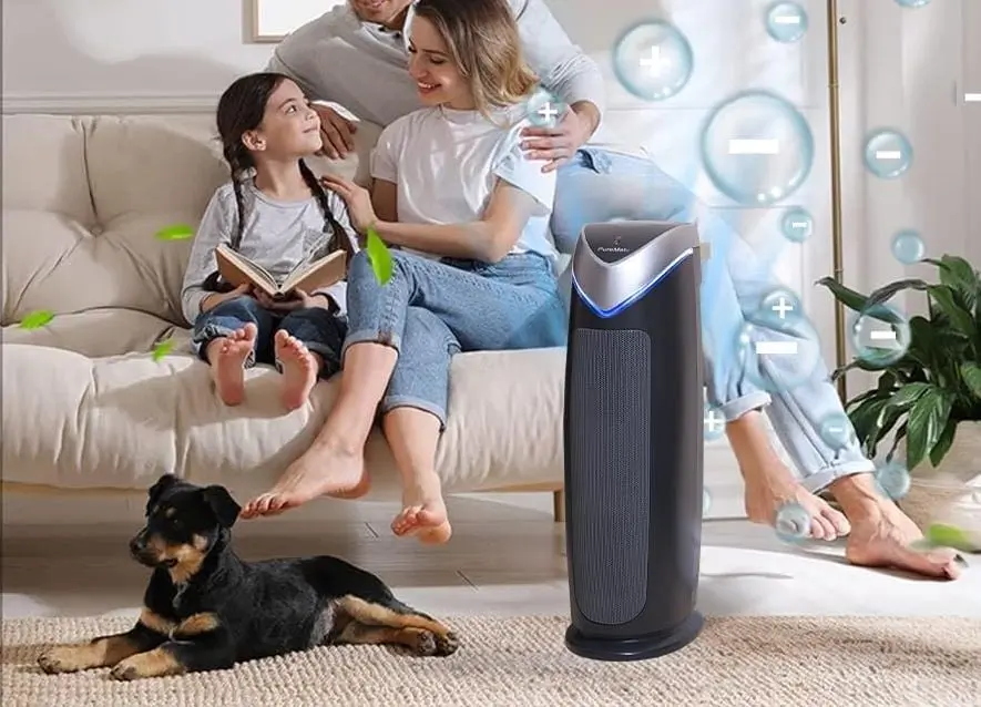 Puremate HEPA Whole Home Air Purifier With Dog