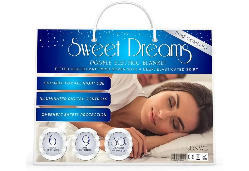 Sweet Dreams Electric Blanket Double Fitted Washable