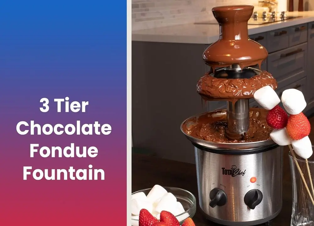 Total Chef Large Chocolate Fountain 3 Tier