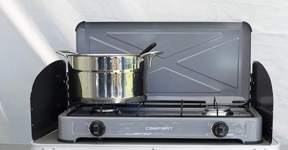 Campart Liquefied Steel Gas Stove With Pots