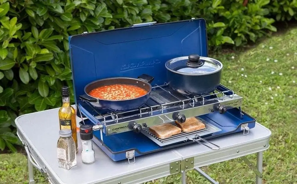 Campingaz Elite Chef Double Burner In Blue