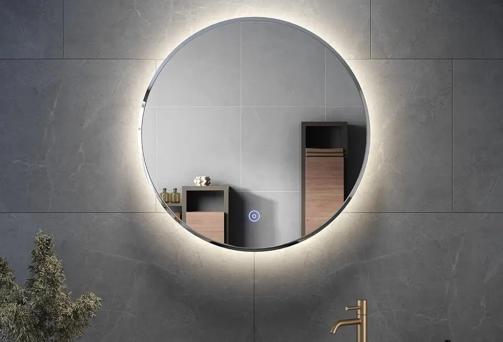 Elegant Round Bathroom BackLit Mirror