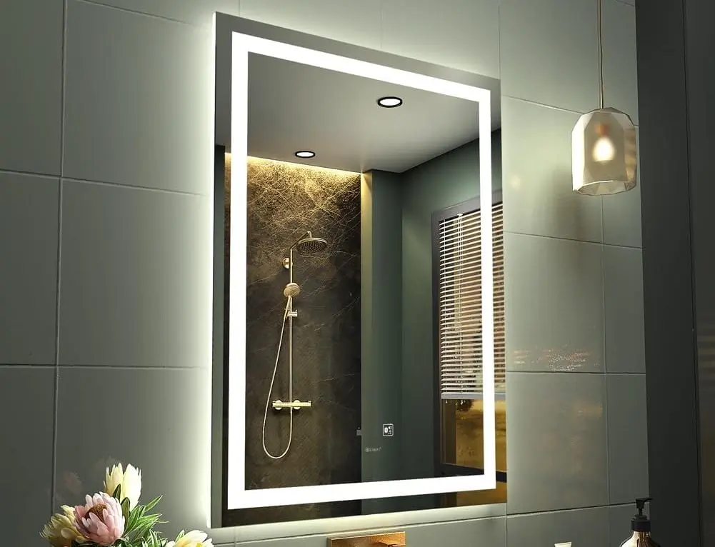 Upright GANPE Waterproof Bathroom Mirror