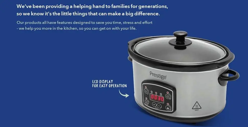 Prestige - Digital Slow Cooker With LCD